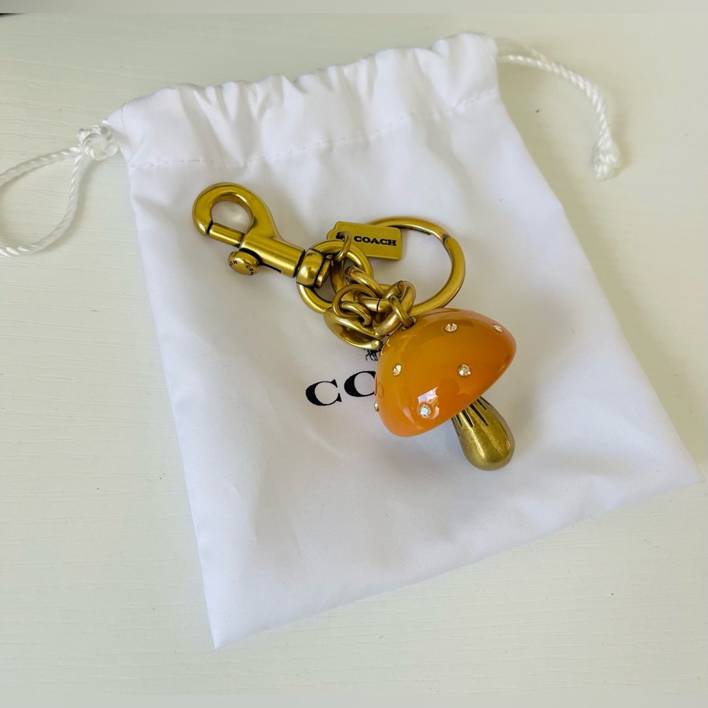 NWT Coach mushroom bag charm